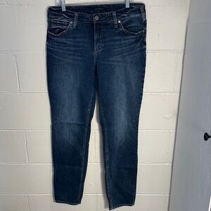 Dark Blue Women's silver Jeans